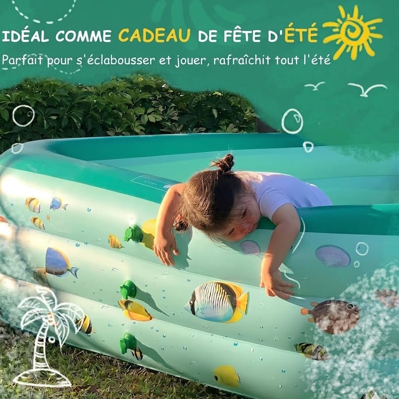 Détails du gonflage rapide et de la résistance de la piscine