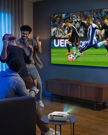 video-projecteur Edutab A12 intelligent , Garantie 1 an , Full HD 1080p , Wifi , Support Plafonds/ mural inclus , Cable HDMI 5m inclus , Lampe de projection offerte – Image 3