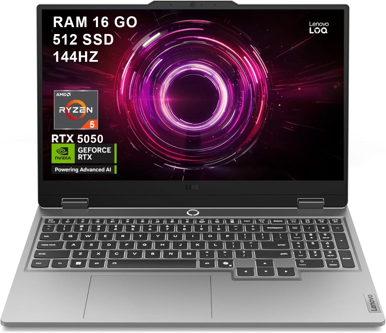 71bLAQSQrwL._AC_SL1500_ (1)-Photoroom PC Portable Gamer LENOVO LOQ 15AHP10 AMD Ryzen 5 16Go RTX 5050 Go garantie 2 ans – Image 1