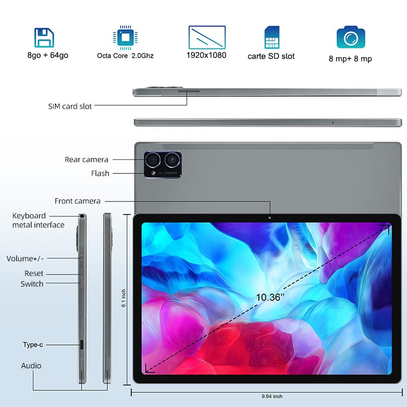Vue principale EDUTAB X1100S